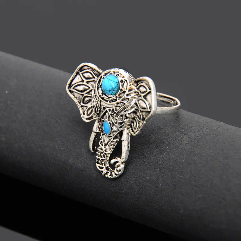 Elephant Head Ring, Joint Ring, Fashion Versatile Ring