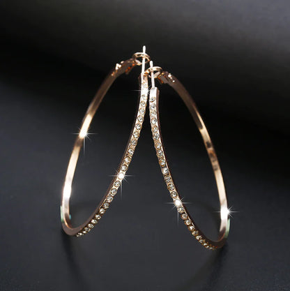 Hollow Circle Hoop Earrings and Studs