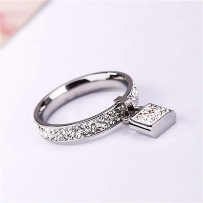 Lock Head Ring, Padlock Ring Jewelry
