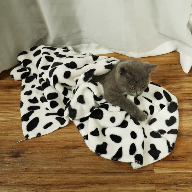Thick Coral Fleece Pet Blanket and Dog Bed Mat