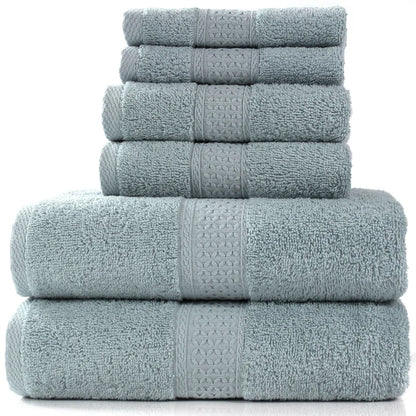 6-Piece Cotton Bath Towel Set