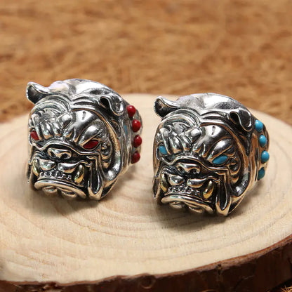 Bulldog Ring, Thai Silver Statement Ring