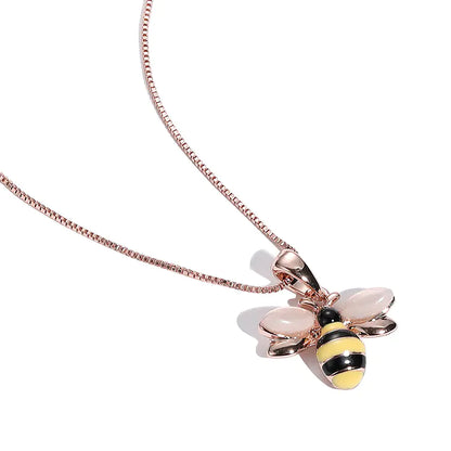 Bee Necklace, Collarbone Necklace, Bee Pendant