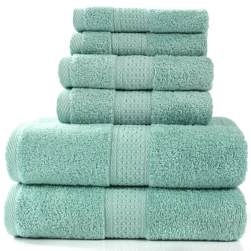 6-Piece Cotton Bath Towel Set