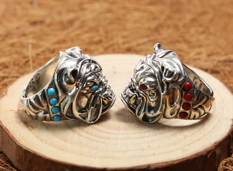 Bulldog Ring, Thai Silver Statement Ring
