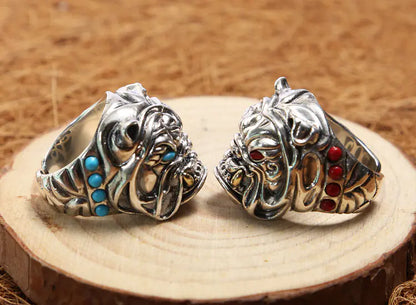 Bulldog Ring, Thai Silver Statement Ring