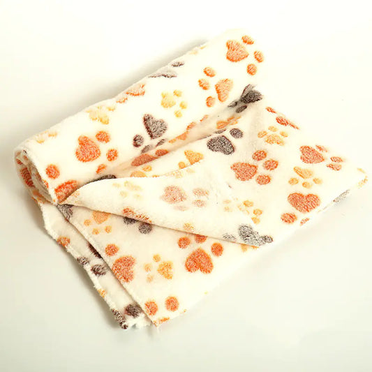 Thick Coral Fleece Pet Blanket and Dog Bed Mat