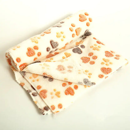 Thick Coral Fleece Pet Blanket and Dog Bed Mat