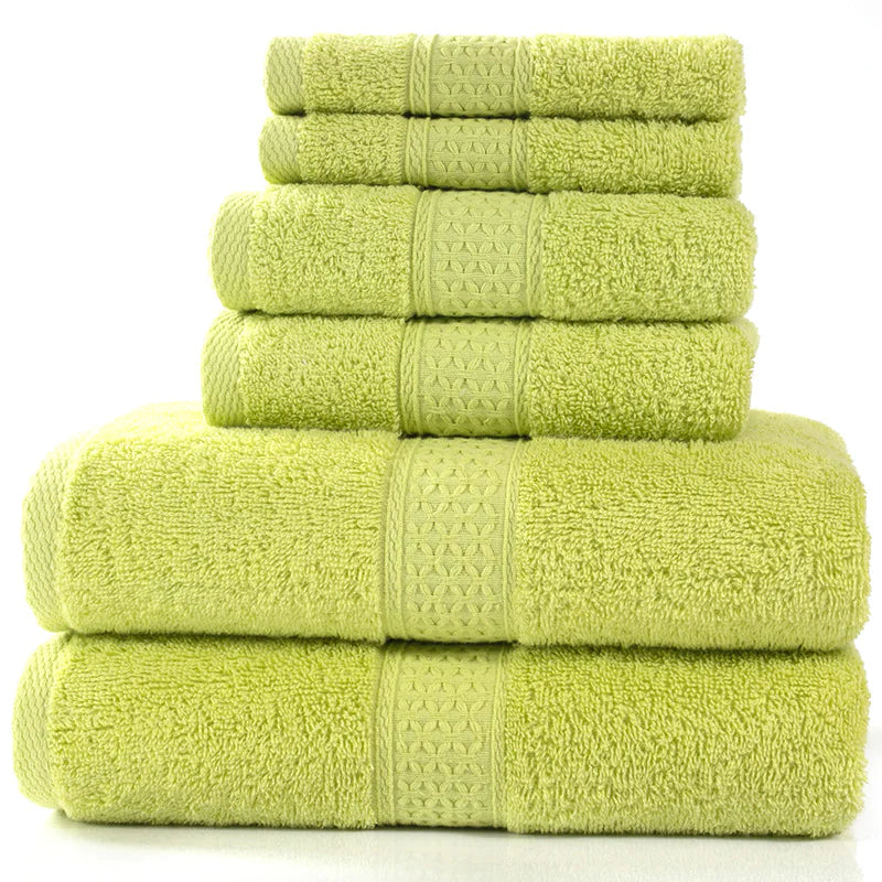 6-Piece Cotton Bath Towel Set
