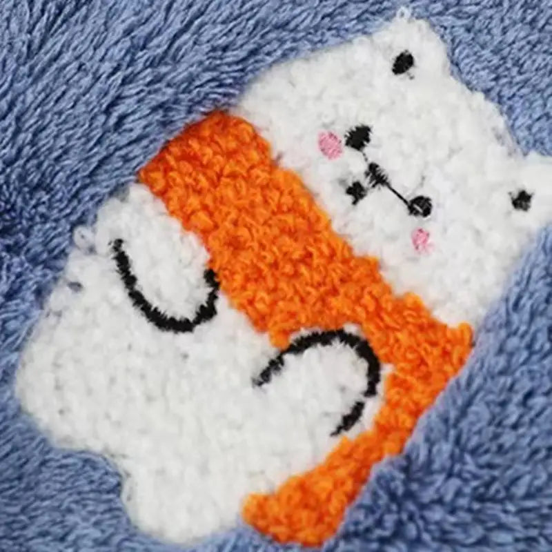 Cartoon Embroidery Thick Soft Towel Set (1pc)