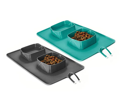 Silicone Folding Pet Bowl and Feeder