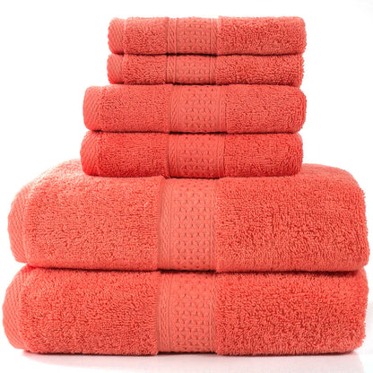 6-Piece Cotton Bath Towel Set