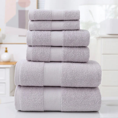 6-Piece Cotton Bath Towel Set