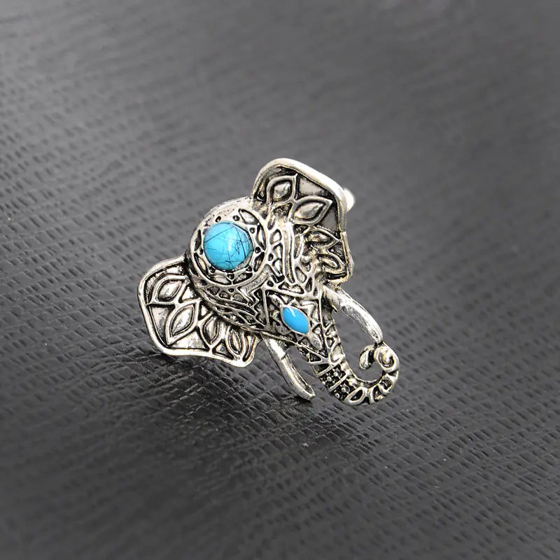 Elephant Head Ring, Joint Ring, Fashion Versatile Ring