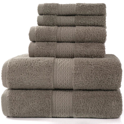 6-Piece Cotton Bath Towel Set
