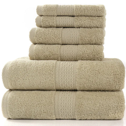 6-Piece Cotton Bath Towel Set