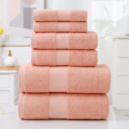 6-Piece Cotton Bath Towel Set