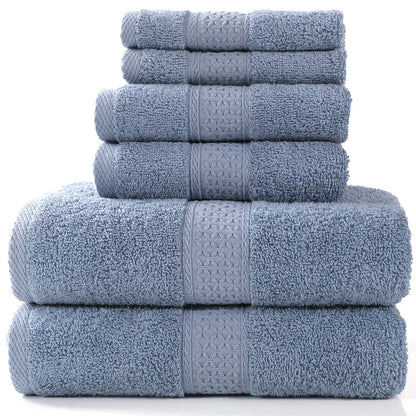 6-Piece Cotton Bath Towel Set