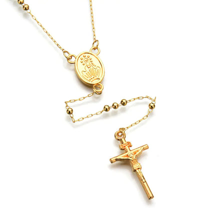 Cross Bead Pendant Necklace, Cross Necklace