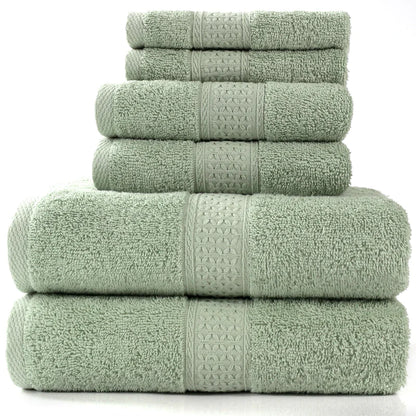 6-Piece Cotton Bath Towel Set