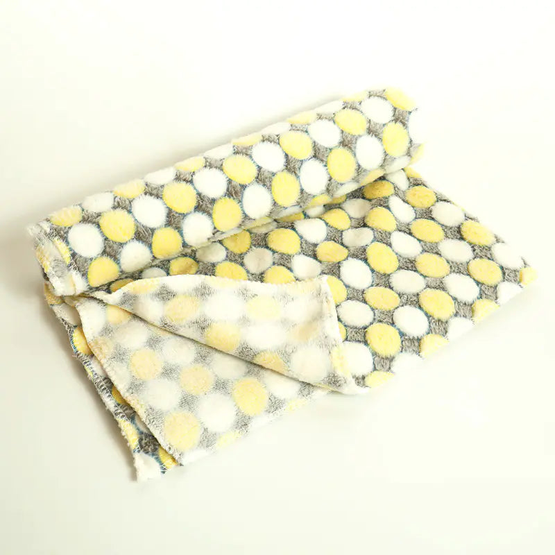 Thick Coral Fleece Pet Blanket and Dog Bed Mat