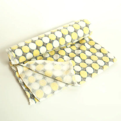 Thick Coral Fleece Pet Blanket and Dog Bed Mat