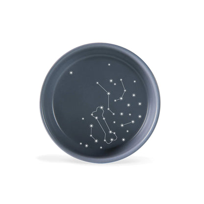 Fringe Studio "Celestial Small Stoneware Pet Bowl (478002) Navy