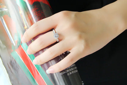 Crystal Zircon Ring, Zircon Ring, Ring