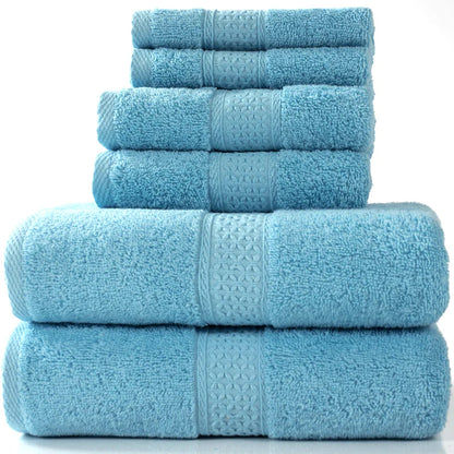 6-Piece Cotton Bath Towel Set