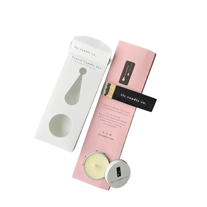 Travel Candle with Matches - Rosemary & Mint