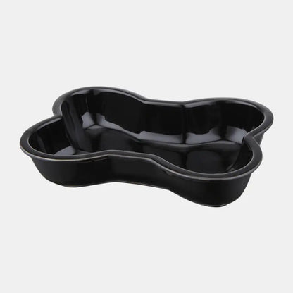 Large Anti-Tip Ceramic Pet Bowl for Cervical Support