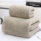 Bamboo Charcoal Fiber Coral Fleece Towel Bath Towel Set