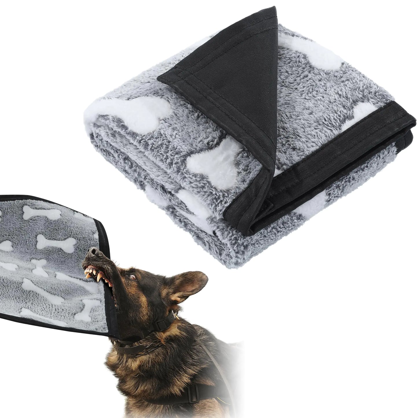 HOMBYS Chew Proof Dog Blanket Indestructible Dog Blanket for Dogs Tear Proof and Leak Proof Soft Flannel Fleece Pet Blanket for Sofa Bed & Furniture Protection-50 x60