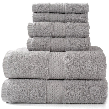 6-Piece Cotton Bath Towel Set