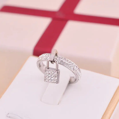 Lock Head Ring, Padlock Ring Jewelry