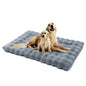 Mora Pets Dog Crate Pad Fluffy Plush Dog Kennel Bed Mat Blanket for Large Dogs Warm Crate Mat for Dog Cages Pet Bed Pillow Soft Flat Cushion Sleeping Washable Faux Fur Grey 42 x 28