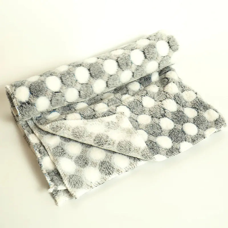 Thick Coral Fleece Pet Blanket and Dog Bed Mat