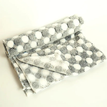 Thick Coral Fleece Pet Blanket and Dog Bed Mat