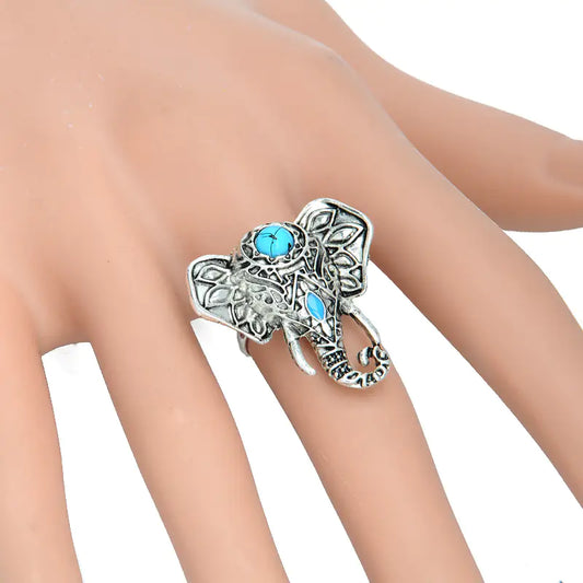Elephant Head Ring, Joint Ring, Fashion Versatile Ring