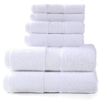 6-Piece Cotton Bath Towel Set