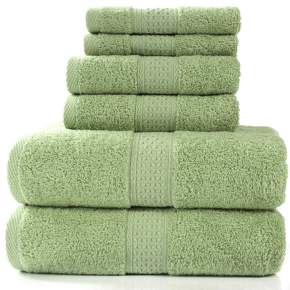 6-Piece Cotton Bath Towel Set