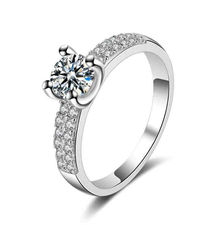 Ring, Imitation Diamond Engagement Ring