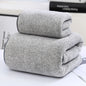 Bamboo Charcoal Fiber Coral Fleece Towel Bath Towel Set